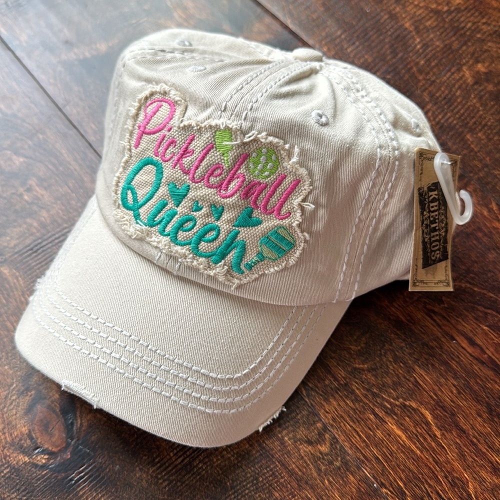 NWT Pickleball Cap - “Pickleball Queen” distressed adjustable back hat - Picture 2 of 4